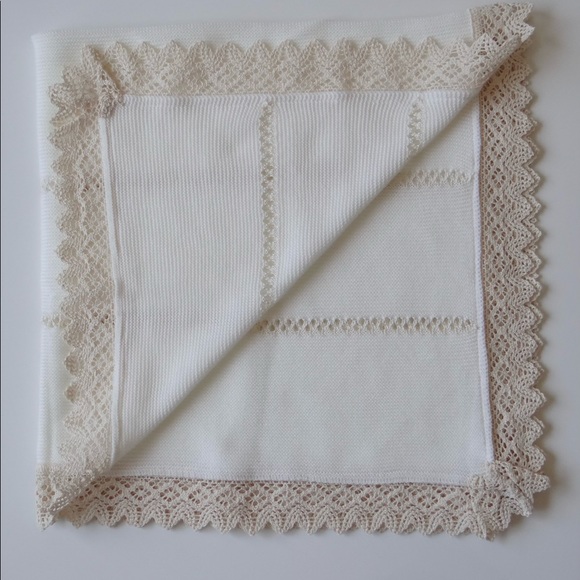 unisex baby knit blanket NEW - Picture 1 of 3